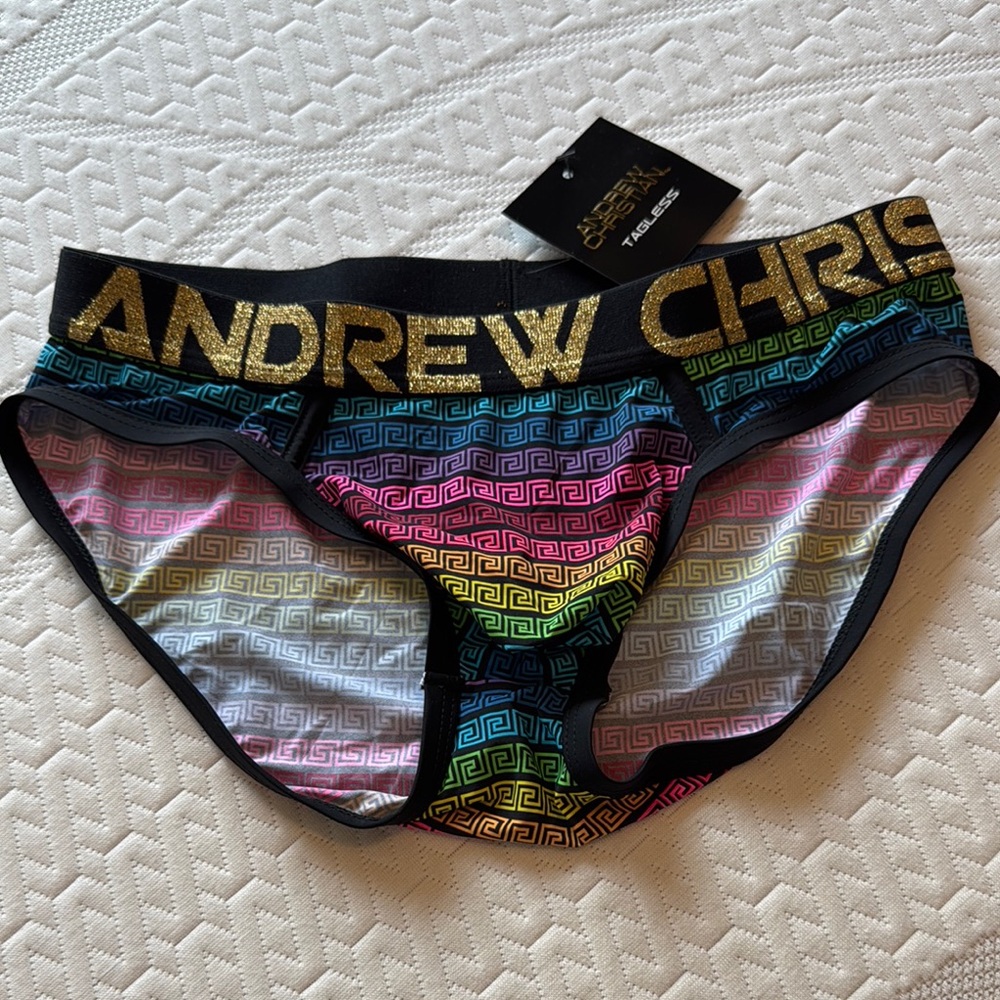 Andrew Christian Multicolor Greek Briefs